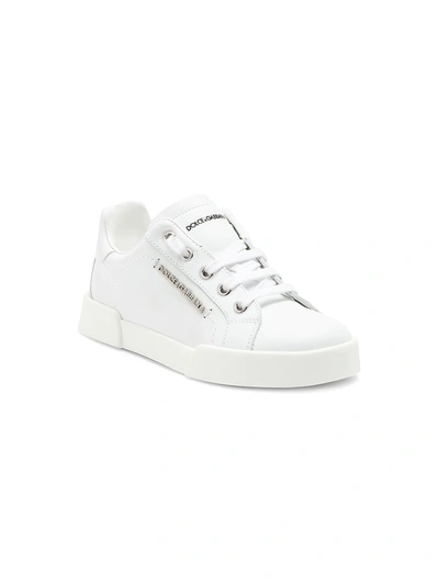 Dolce & Gabbana Babies' Little Kid's & Kid's Leather Sneakers In White