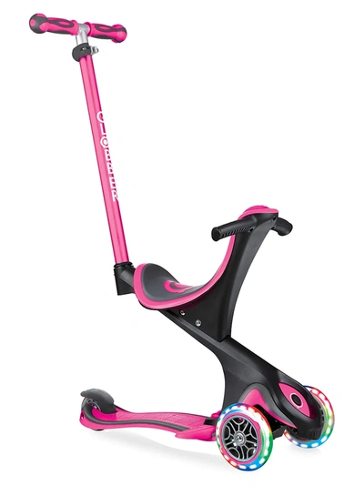 Globber Scooter Go Up Evo Comfort Convertible Scooter In Pink