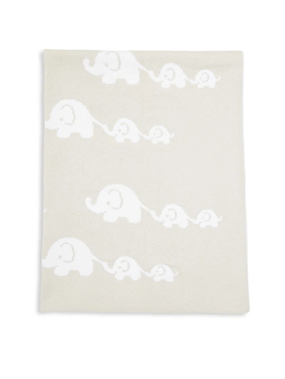 Kissy Kissy Baby's Elephant Blanket In Grey