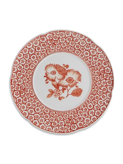 Oscar De La Renta Coralina Porcelain Dessert Plate/set Of 4
