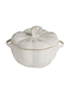 Staub 16 Oz. Ceramic Pumpkin Cocotte In Rustic Ivory