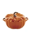 Staub 16 Oz. Ceramic Pumpkin Cocotte In Burnt Orange