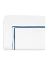 Sferra Grande Hotel Flat Sheet In White Grey