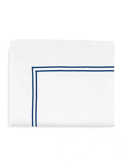 Sferra Grande Hotel Flat Sheet In White Grey