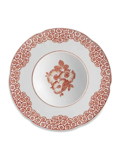 Oscar De La Renta Coralina Porcelain Soup Plate/set Of 4