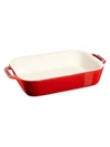 Staub Ceramic 10.5-inch X 7.5-inch Rectangular Baking Dish In Cherry