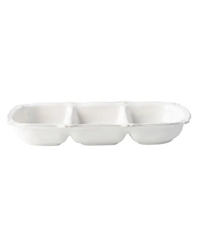Juliska Berry And Thread Whitewash Triple Section Server