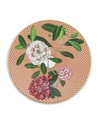Raynaud Tresor Fleuri Rhododendron Dessert Plate In Beige