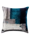 Callisto Home Jaded Printed Pillow In Teal