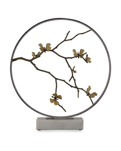 Michael Aram Special Editions Butterfly Ginkgo Moon Gate Sculpture In White
