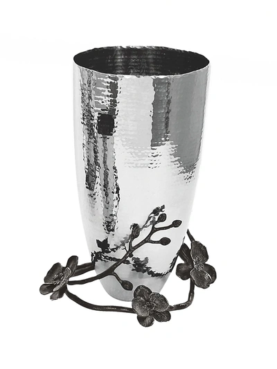 Michael Aram Black Orchid Vase, Medium In Black Nickelplate