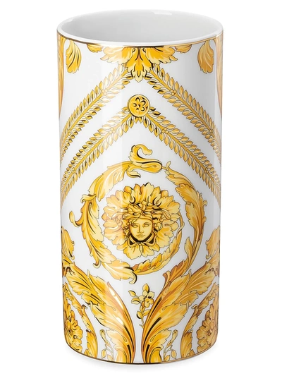 Versace Medusa Rhapsody Porcelain Vase In Pattern
