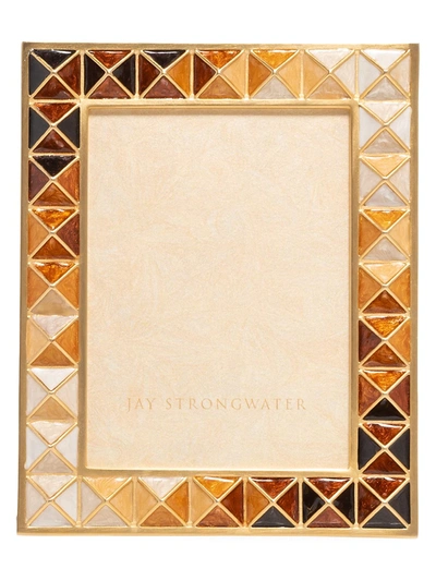 Jay Strongwater Topaz Pyramid Frame, 3" X 4"