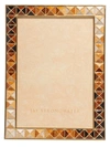 Jay Strongwater Mosaic Pyramid Picture Frame In Topaz