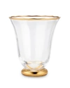 Aerin Sophia 4-piece Crystal Glass Tumbler Set In Clear/gold