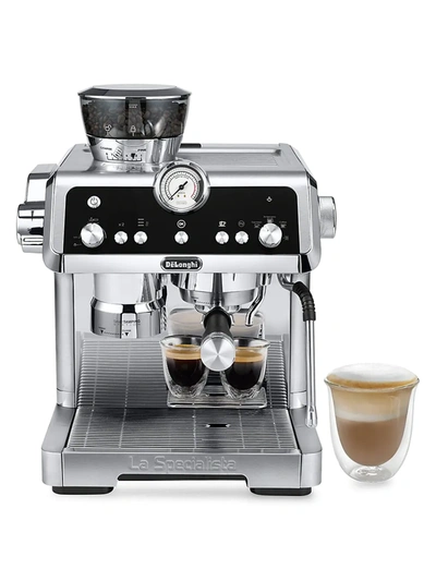 Delonghi La Specialista Dual-heating System Espresso Machine In Stainless Steel - Chrome