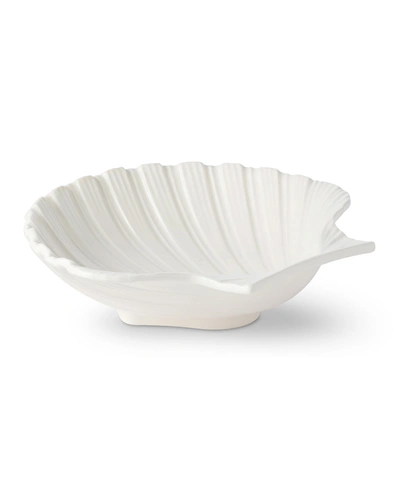 Aerin Medium Ceramic Shell Platter In Cream