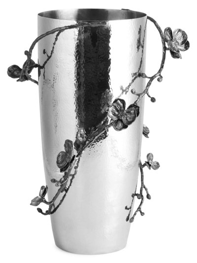 Michael Aram Black Orchid Centerpiece Vase In Black Nickelplate