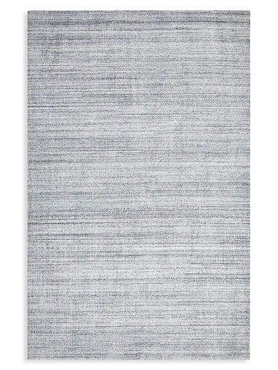 Solo Rugs Cooper Contemporary Loom Knotted Wool-blend Area Rug In Silver