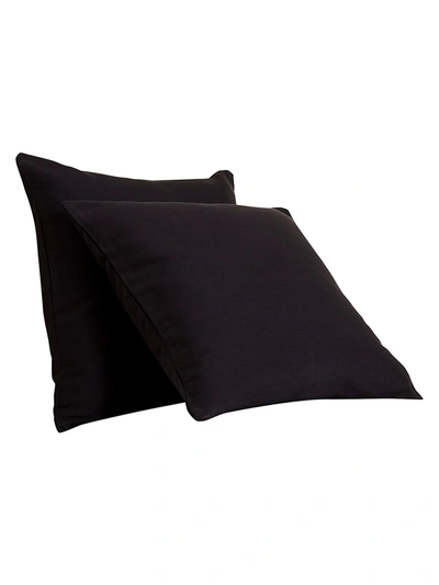 Frette Lux Passepartout Decorative Cushion In Black