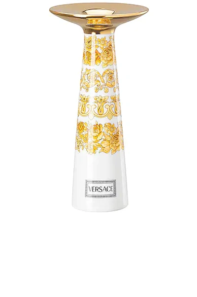 Versace Medusa Rhapsody Vase/candleholder In White