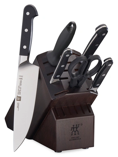 Zwilling J.a. Henckels Zwilling Pro 7-piece Knife Block & Sharpener Set In Acacia