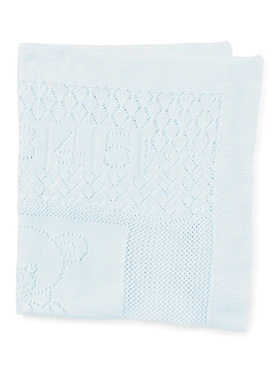 Polo Ralph Lauren Baby's Polo Bear & Heart Cotton Blanket In Blue