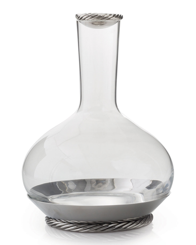 Michael Aram Twist Stainless Steel And Crystal Carafe