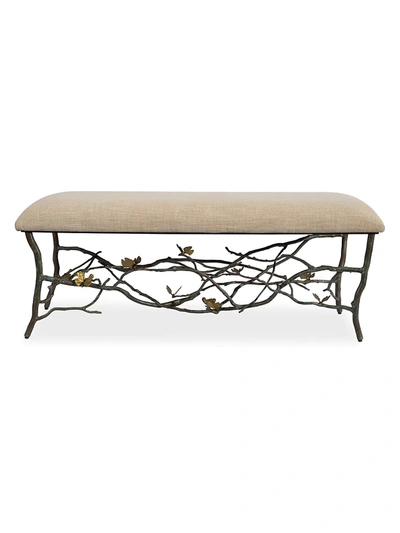 Michael Aram Butterfly Ginkgo Bench In Tan