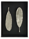 Michael Aram Special Editions Champa Leaf Shadow Box In Silver