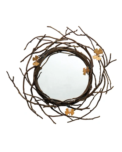 Michael Aram Butterfly Ginkgo Mirror In Brass