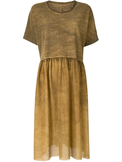 Uma Wang Oversized T-shirt Dress In Brown