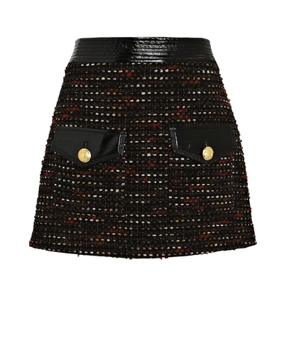 Veronica Beard Lucy Tweed Mini Skirt In Multi