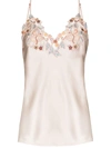 La Perla Maison Camisole With Floral Embroidery In Pink