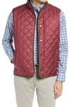 Peter Millar Essex Quilted Vest In Currant