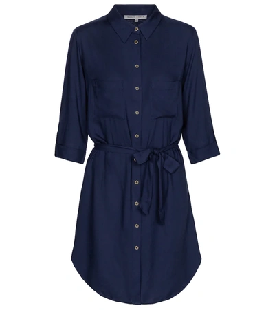 Heidi Klein Core Button-down Shirt Dress In Blue