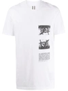 Rick Owens Drkshdw Graphic Print Cotton T-shirt In White