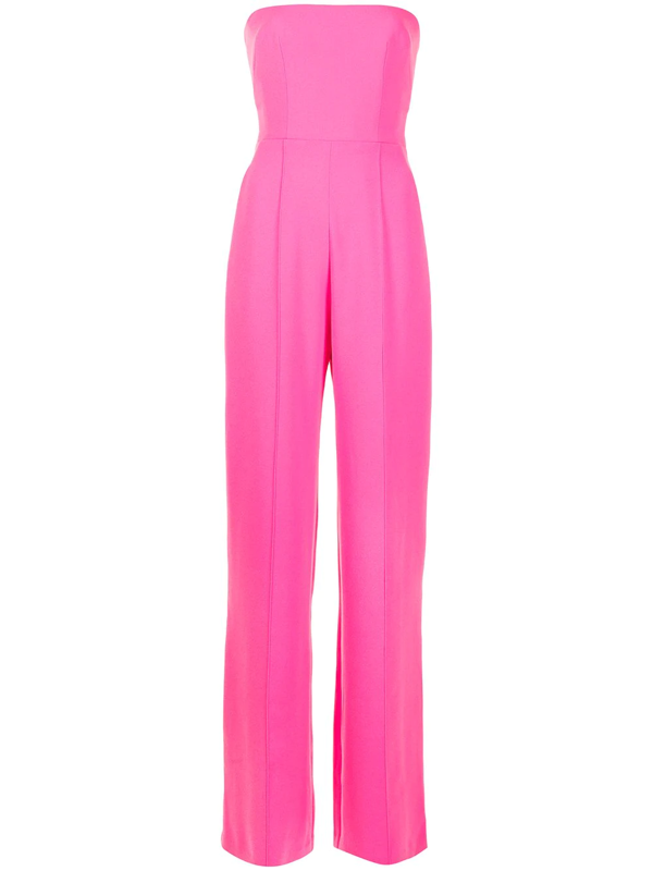 Alex Perry Women's Mandel Stretch Crepe Strapless Jumpsuit In Pink ...
