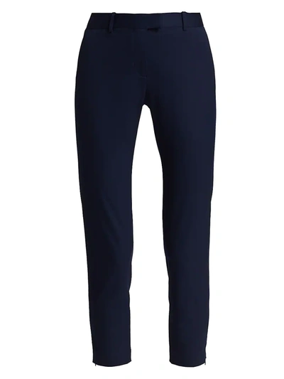 Altuzarra Henri Stretch-cotton Zip-cuff Pants In Blue