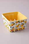 Anthropologie Floral Ceramic Berry Basket In Assorted