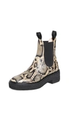 Loeffler Randall Raquel Snakeskin-embossed Leather Chelsea Boots In Assorted