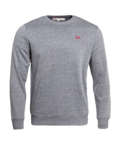 Levi's Men's Bailey Logo Crew-neck Sweatshirt In Steel Gray D/d