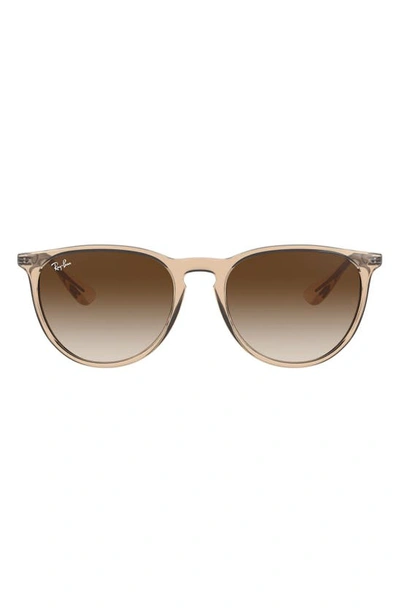Ray Ban Ray-ban Erika 54mm Gradient Round Sunglasses In Matte Gold