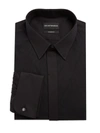 Emporio Armani Men's Modern-fit Tuxedo Shirt In Black