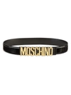 Moschino Women's Logo Belt In Black