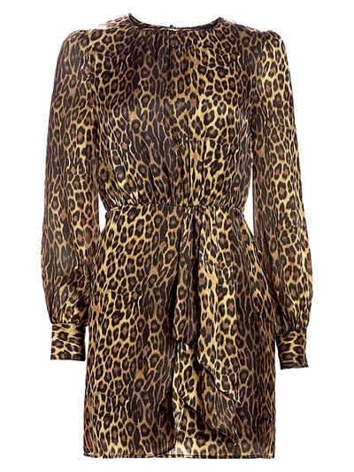 The Kooples Silk Leopard Blouson Dress