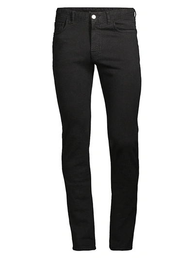 Brioni Slim-fit Straight Jeans In Black