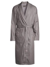 Hanro Men's Maxim Jacquard Satin Robe In Grey