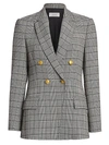 A.l.c Women's Sedgwick Ii Glen Check & Houndstooth Double-breasted Jacket In Cream/black