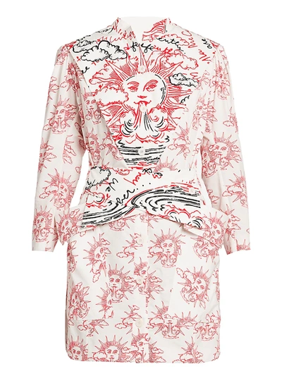 Stella Mccartney Women's We Are The Weather Cotton Dress In Red Multi